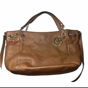 Michael Kors Tan Leather Shoulder Bag